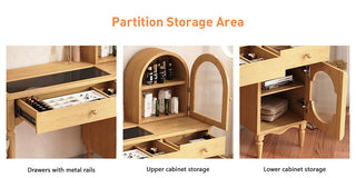 Small Space, Big Impact: The JASIWAY Makeup Vanity – Your Key to Eco-Chic Organization
