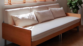 JASIWAY Cherry Wood Pull Out Couch Bed: Where Function Meets Elegance