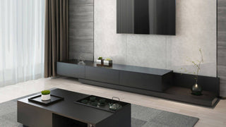 Black TV stands with drawers: Minimalist Elegance & Smart Storage for Modern Living Rooms