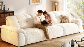 Chasing Cloud Nine The Ultimate Japandi Cream Sofa with Removable Covers for Mindful Living