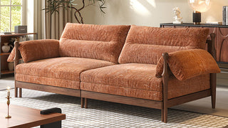 JASIWAY Solid Wood Frame Convertible Modular Sofa Bed – Mid - Century Japandi: Where Style Meets Versatility