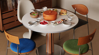 Dining tables: The Ultimate Mid-Century Modern Round Table for Small Spaces