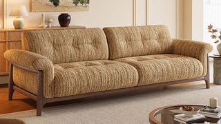 Fabric Sofa: Where Wabi-Sabi Warmth Meets Mid-Century Modern Comfort