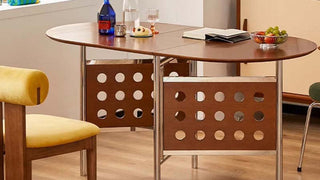 Folding Dining Table: The Alchemy of Scandinavian Warmth and Mid-Century Magic in Small-Space Living