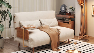 JASIWAY 3-in-1 Futon Sofa Bed Convertible Chair Recliner Space -saving