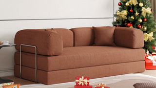 JASIWAY 78.7'' Compress Upholstered Convertible Sofa Bed with Corduroy Fabric