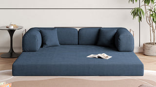 JASIWAY 78.7'' Corduroy Convertible Sofa Bed: Where Style Meets Infinite Possibility