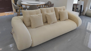 JASIWAY Bean Bag Style Pet-friendly Folding Floor Velvet Sleeper Sofa Bed
