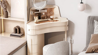 JASIWAY Corner Vanity Table: Redefining Beauty and Function in Your Bedroom