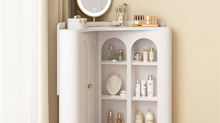 JASIWAY Corner Vanity Table: Transform Dead Spaces into Beauty Havens