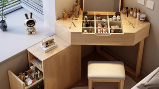 JASIWAY Corner Vanity Table: A Perfect Blend of Style and Functionality