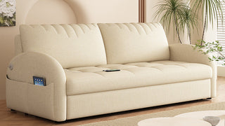 JASIWAY Cream - Style Folding Sofa Bed: Where Elegance Meets Functionality