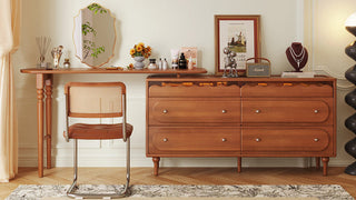 JASIWAY Expandable Solid Wood Makeup Table Organizer: Redefining Vanity Elegance