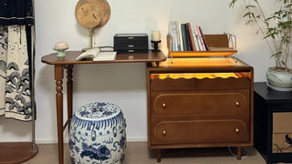JASIWAY Solid Wood Dressing Table with Expandable Design