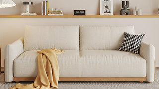 JASIWAY Foldable Sofa Bed: A Nordic Fusion of Wood and Versatility