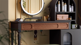 JASIWAY French - Retro Vanity Table: A Timeless Blend of Elegance and Utility
