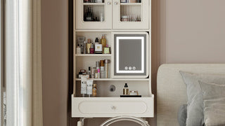 JASIWAY French Cream - style Vanity Table: Where Elegance Meets Functionality