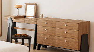 JASIWAY Mid - Century Modern Vanity Table: Where French Retro Charm Meets Functional Elegance