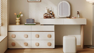 JASIWAY Minimalist Vanity & Storage Combo: Where Style Merges with Smart Organization