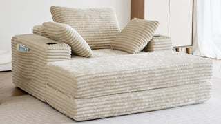 The Art of Modern Living: How the JASIWAY Oversize Chaise Lounge Sofa Bed Redefines Comfort and Style