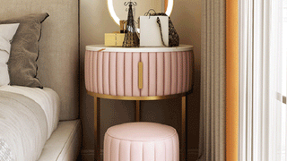 JASIWAY Nordic - Style Mini Vanity Table: A Compact Beauty Oasis for Bedrooms