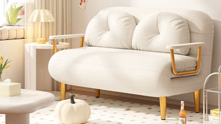 JASIWAY Sofa Bed: Redefine Your Living Space with Creamy - Hued Versatility
