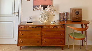 JASIWAY Solid Wood Makeup Vanity Table with Storage