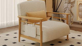 JASIWAY Solid Wood Sofa Bed: The Perfect Blend of Style and Practicality for Compact Spaces