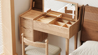 JASIWAY Solid Wood Vanity Table: Where Function Meets Aesthetic Excellence