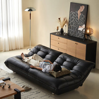 JASIWAY Togo Style Leather Sleeper Sofa Bed without Arms