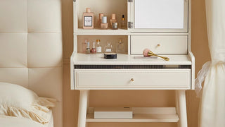 JASIWAY Vanity Desk: A Compact Oasis of Beauty and Function in Small Bedrooms