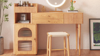 JASIWAY Wooden Makeup Vanity: Where Style Meets Unmatched Functionality