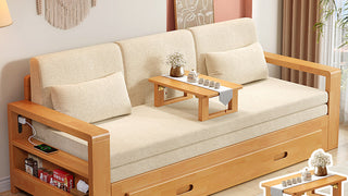 JASIWAY Wooden Sofa Bed: A Masterpiece of Versatility and Craftsmanship