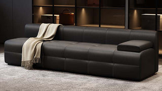 Living Room Sofa: Italian Minimalist Luxury for Compact Modern Living