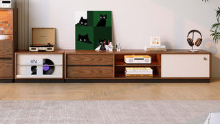 Modern TV Stand with Drawers: Mid-Century Style Meets Modular Storage