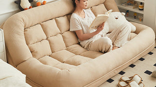 Pet Friendly Sofa Bed: 2-in-1 Adjustable Lazy Couch for Small Spaces