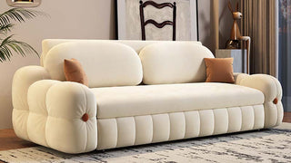 Pull out sofa bed: The Heart of Cream-Style Living in Small-Space Homes