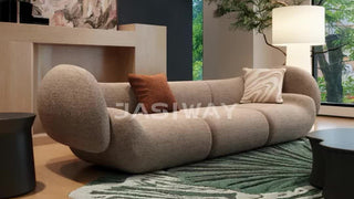 RINGCHEN Luxury Italian Curved Pod Sofa | High End Designer Sofa for Modern Living Rooms