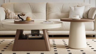 Round Coffee Tables: Creamy Minimalism Meets Modern Living Elegance