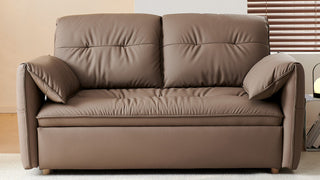 Sleeper Sofa Bed: Luxury Genuine Leather Convertible Bed for Contemporary Living Spaces