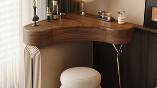 The Alchemy of Small Spaces: Discovering the Space-Saving Corner Dressing Table Solution