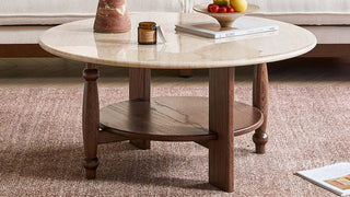 The Architecture of Living Room Warmth: How a Sculptural Faux Stone Centerpiece Elevates the Daily Gathering Ritual