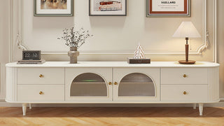 The Art of Living: Why This 78 Inch Media Console with Fluted Glass is the Soul of My Home