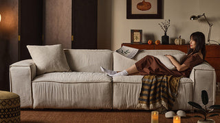The Art of Mindful Lounging: Embracing the Wabi-Sabi Spirit with a Modular Tofu Block Sofa