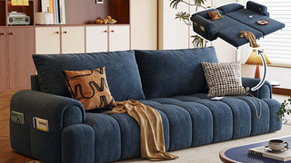 The Chenille Folding Sofa Bed: Where Cloud-Like Comfort Meets Effortless Versatility