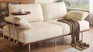 The Cream Chenille Convertible Folding Sofa Bed: Where Cloud-Like Comfort Meets Effortless Versatility