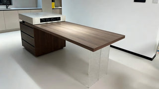 The Extendable Kitchen Island Dining Table: Where Function Meets Warm Minimalism