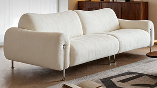 The Poetry of Curvilinear Comfort: Embracing Cream Style Chenille Textures, Scratch-Resistant Fiber Shielding, and Retro Bamboo-Style Elevation in the Modern Living Room Lounge