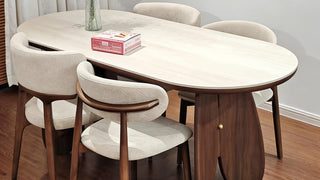 The French Mid-Century Oblong Oval Dining Table: Artful Form Meets Uncompromising Function