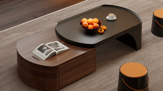 The Geometry of Living Light: Embracing Fluidity and Natural Warmth with Contemporary Modular Coffee Table Formations